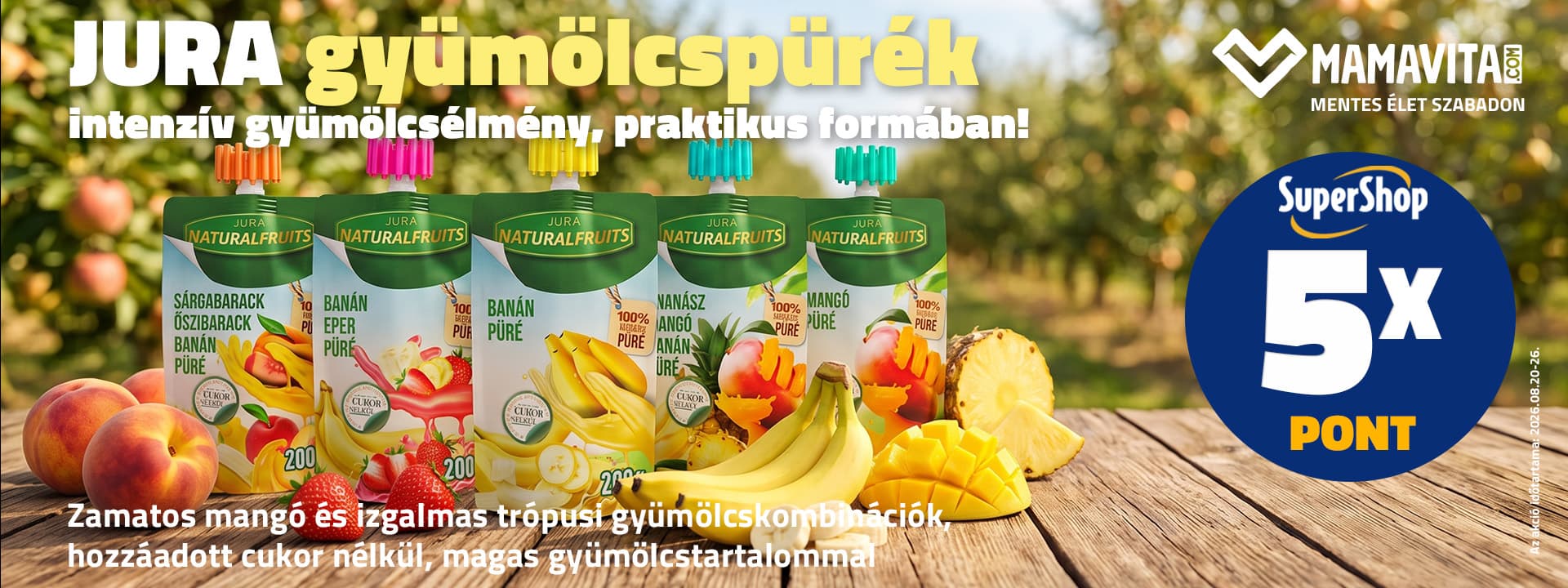 Jura gyümölcspürék most 5× SuperShop ponttal!