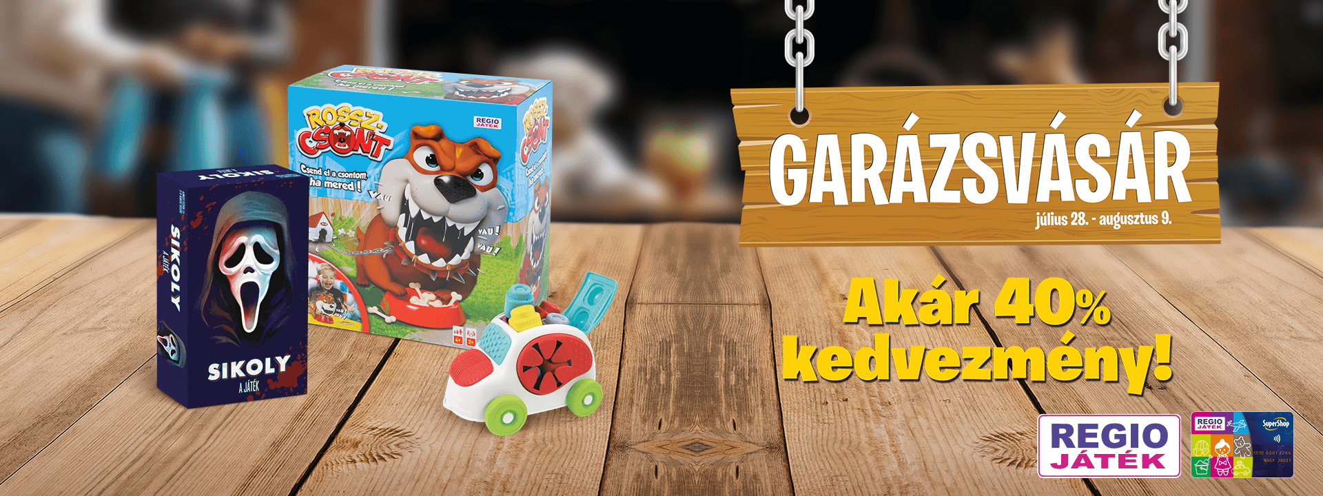 Elindult a Garázsvásár a REGIO JÁTÉK-nál!