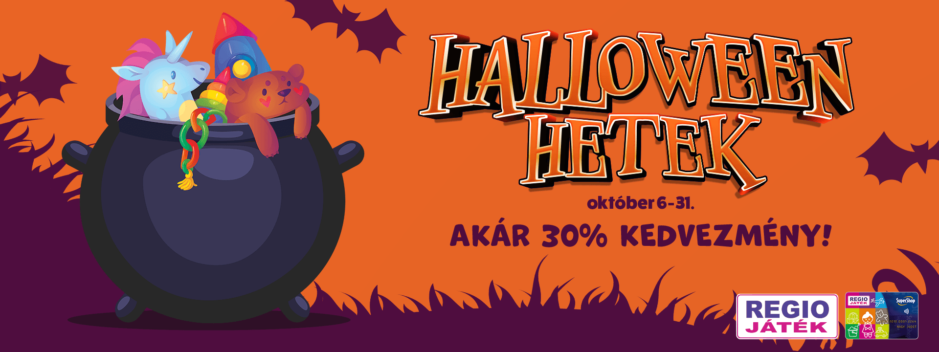 Halloween hetek – akár 30% kedvezmény!