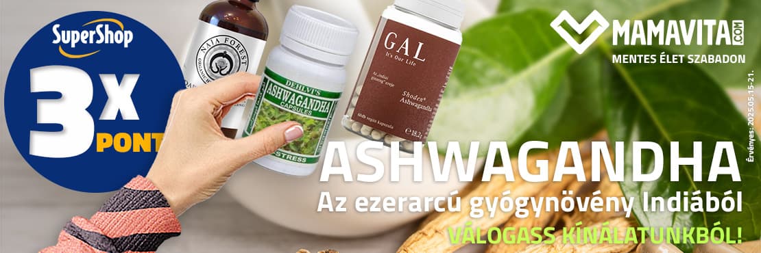 Ashwagandha termékek 3x SuperShop pontért!
