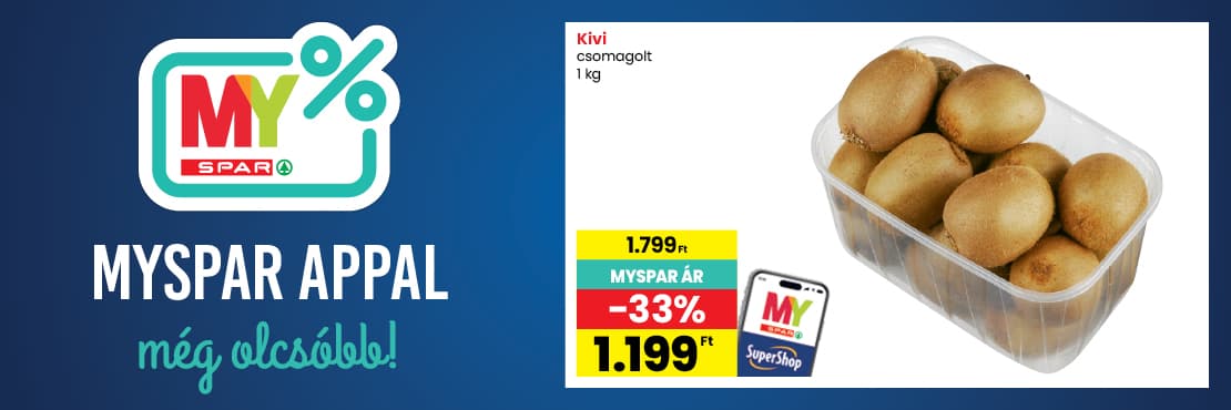 MySPAR-ral kedvezőbb áron!