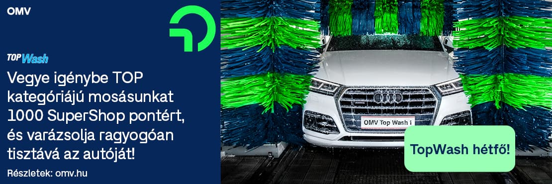 Ragyogó tisztaság 1000 SuperShop pontért a TopWash hétfőn!