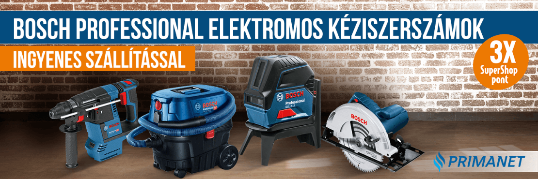 Bosch Professional kéziszerszámok tripla SuperShop ponttal!