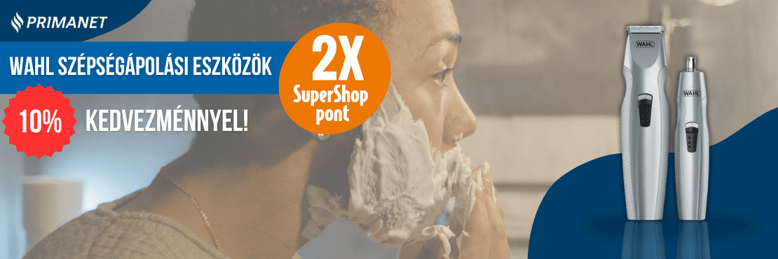 Haj-, szakáll- és szőrzetnyírók dupla SuperShop ponttal!