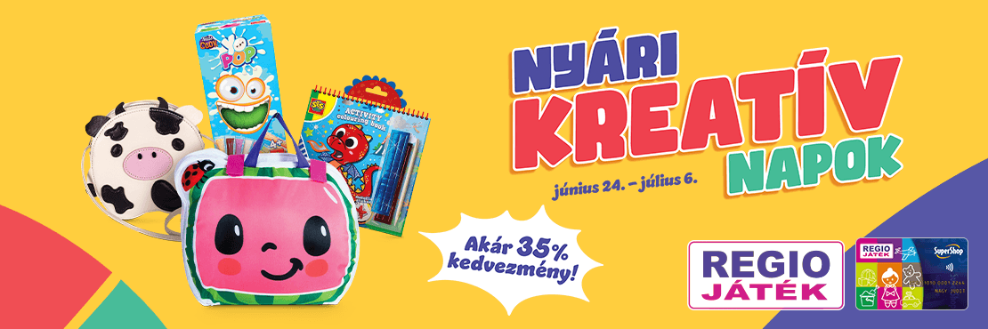 Nyári kreatív napok a REGIO JÁTÉK áruházakban és online!