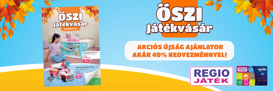Őszi Játékvásár a REGIO JÁTÉKBAN!