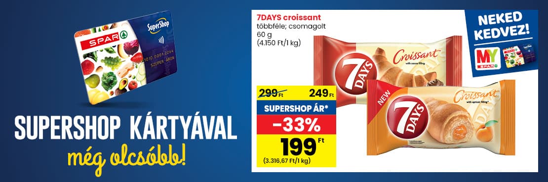 SuperShop kártyával kedvezőbb áron!