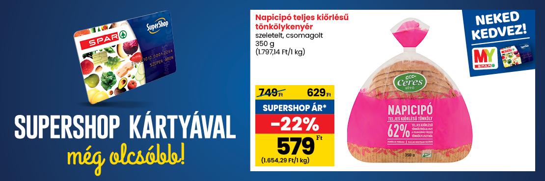 SuperShop kártyával kedvezőbb áron!