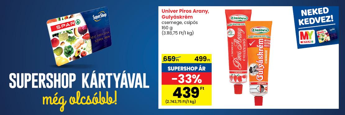 SuperShop kártyával kedvezőbb áron!