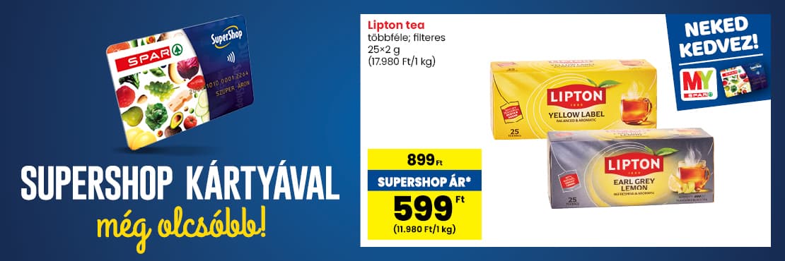 SuperShop kártyával kedvezőbb áron!