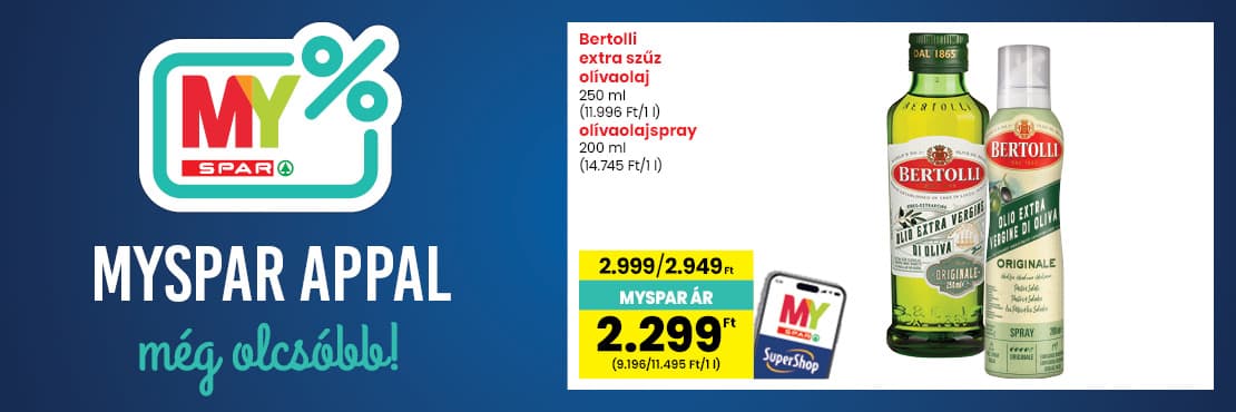 MySPAR-ral kedvezőbb áron!