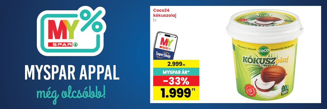 MySPAR-ral kedvezőbb áron!