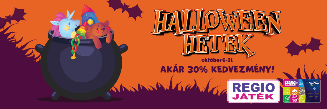 Halloween hetek – akár 30% kedvezmény!